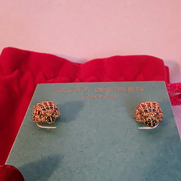 Kurt Geiger Gold Earrings - Picture 2 of 4